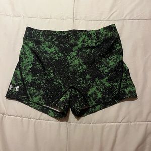 Black and Green Under Armour Shorts